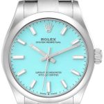 rolex damklocka 277200-0007 oyster perpetual 31 turkos/stål ø31 mm