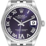 rolex damklocka 278274-0026 datejust 31 lila/stål ø31 mm