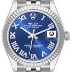 rolex damklocka 278274-0034 datejust 31 blå/stål ø31 mm