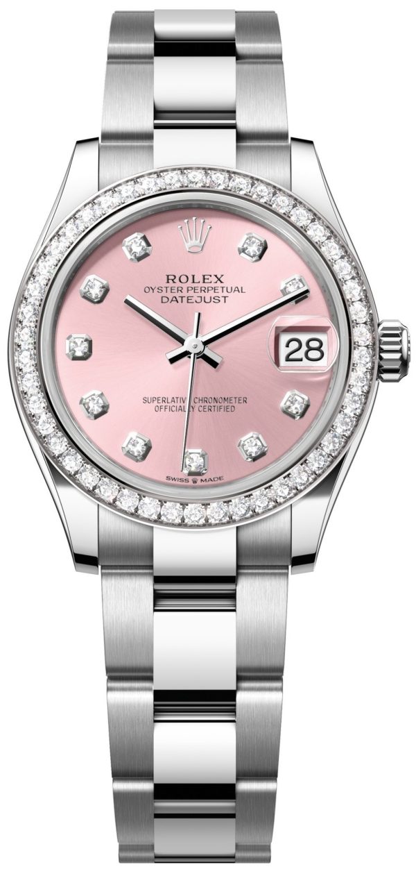 rolex damklocka 278384rbr-0035 datejust 31 rosa/stål ø31 mm