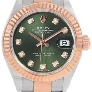 Rolex Damklocka 279171-0008 Lady-Datejust 28 Grön/Stål Ø28 mm