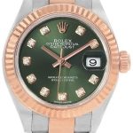 rolex damklocka 279171-0008 lady-datejust 28 grön/stål ø28 mm