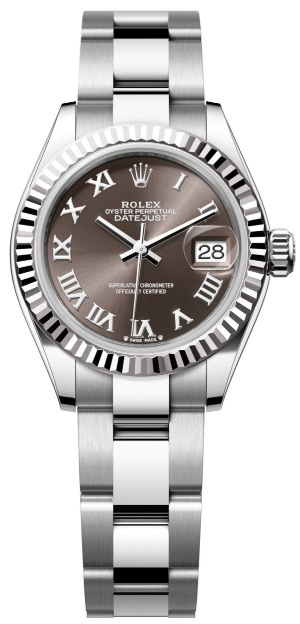 rolex damklocka 279174-0014 lady-datejust 28 grå/stål ø28 mm