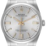 rolex herrklocka 126000-0001 oyster perpetual 36 silverfärgad/18