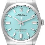 rolex herrklocka 126000-0006 oyster perpetual 36 tiffany blue