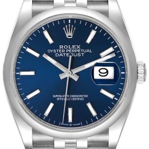 Rolex Herrklocka 126200-0005 Datejust 36 Blå/Stål Ø36 mm