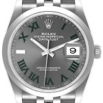 rolex herrklocka 126200-0017 datejust 36 grå/stål ø36 mm