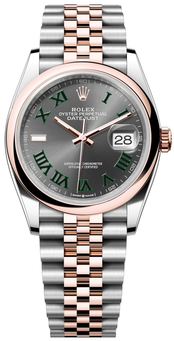 rolex herrklocka 126201-0029 datejust 36 grå/stål ø36 mm