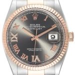 rolex herrklocka 126231-0024 datejust 36 grå/stål ø36 mm