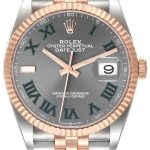 rolex herrklocka 126231-0029 datejust 36 grå/stål ø36 mm