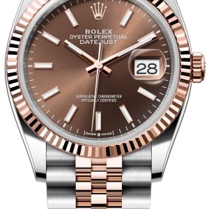 Rolex Herrklocka 126231-0043 Datejust 36 Brun/Stål Ø36 mm