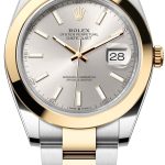 rolex herrklocka 126303-0001 datejust 41 silverfärgad/stål ø41 mm