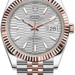 rolex herrklocka 126331-0018 datejust 41 silverfärgad/18 karat