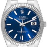 rolex herrklocka 126334-0001 datejust 41 blå/stål ø41 mm