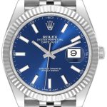 rolex herrklocka 126334-0002 datejust 41 blå/stål ø41 mm