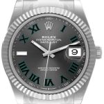 rolex herrklocka 126334-0021 datejust 41 wimbledon grå/stål ø41 mm