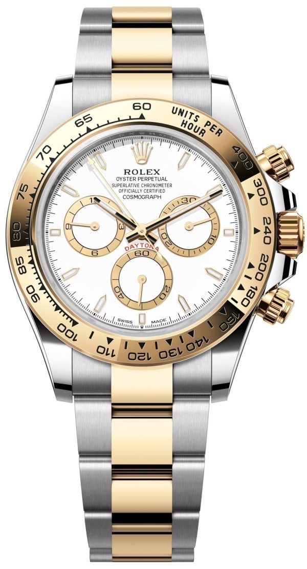 rolex herrklocka 126503-0001 cosmograph daytona vit/stål ø40 mm