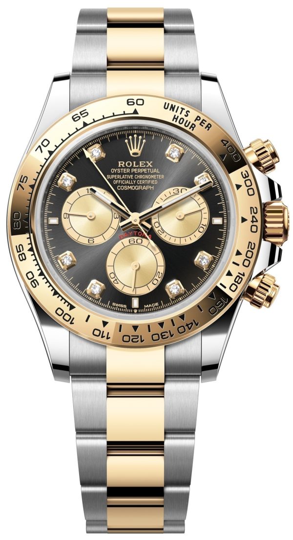 rolex herrklocka 126503-0002 cosmograph daytona svart/stål ø40 mm
