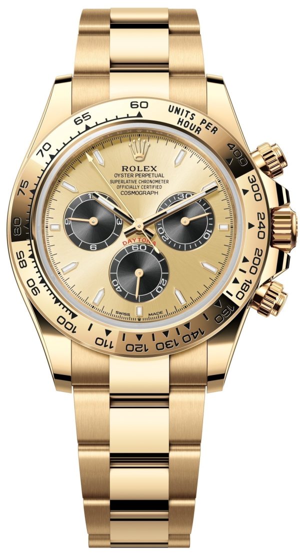 rolex herrklocka 126508-0006 cosmograph daytona guldtonad/18 karat