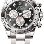 rolex herrklocka 126509-0002 cosmograph daytona svart/18 karat vitt