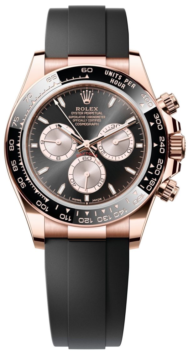 rolex herrklocka 126515ln-0002 cosmograph daytona svart/gummi ø40 mm