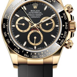 Rolex Herrklocka 126518LN-0008 Cosmograph Daytona Svart/Gummi Ø40 mm