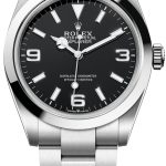 rolex herrklocka 224270-0001 explorer svart/stål ø40 mm