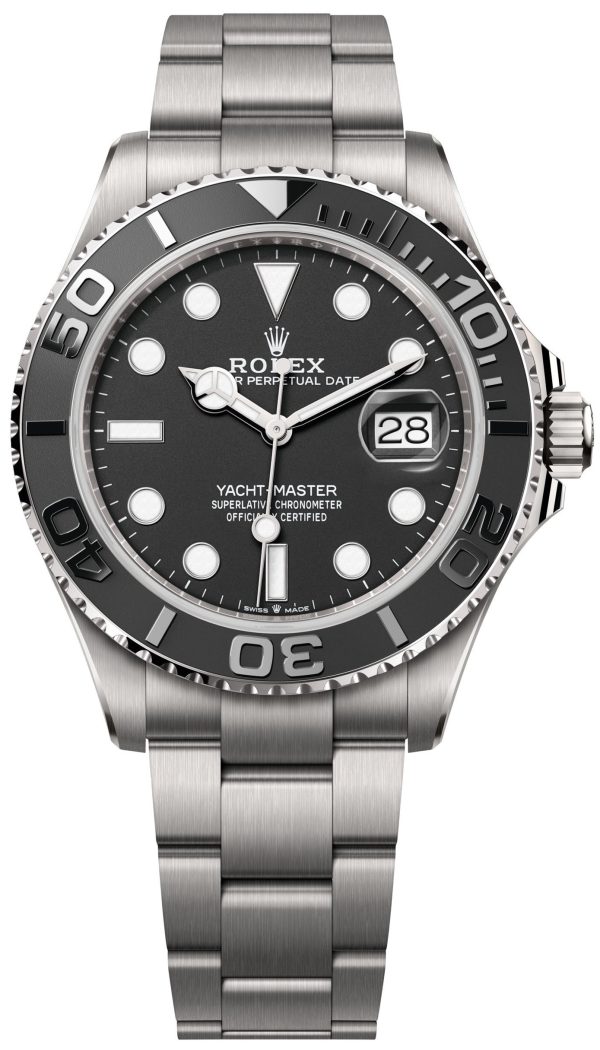rolex herrklocka 226627-0001 yacht-master 42 svart/titan ø42 mm