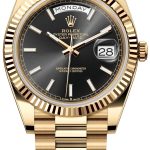 rolex herrklocka 228238-0067 day-date 40 svart/18 karat gult guld