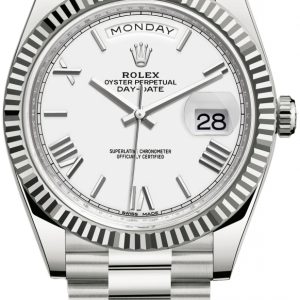 Rolex Herrklocka 228239-0046 Day-Date 40 Vit/18 karat vitt guld Ø40