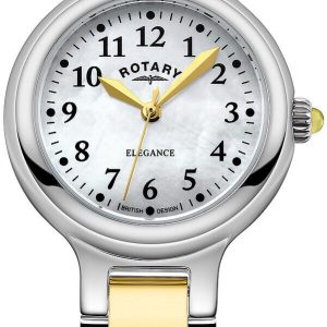 Rotary Damklocka LB05136/41 Elegance Vit/Gulguldtonat stål Ø28 mm