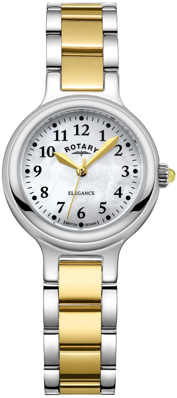 rotary damklocka lb05136/41 elegance vit/gulguldtonat stål ø28 mm