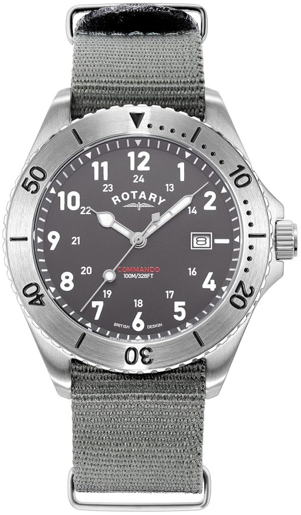 rotary gs05475/48 commando grå/textil ø40 mm
