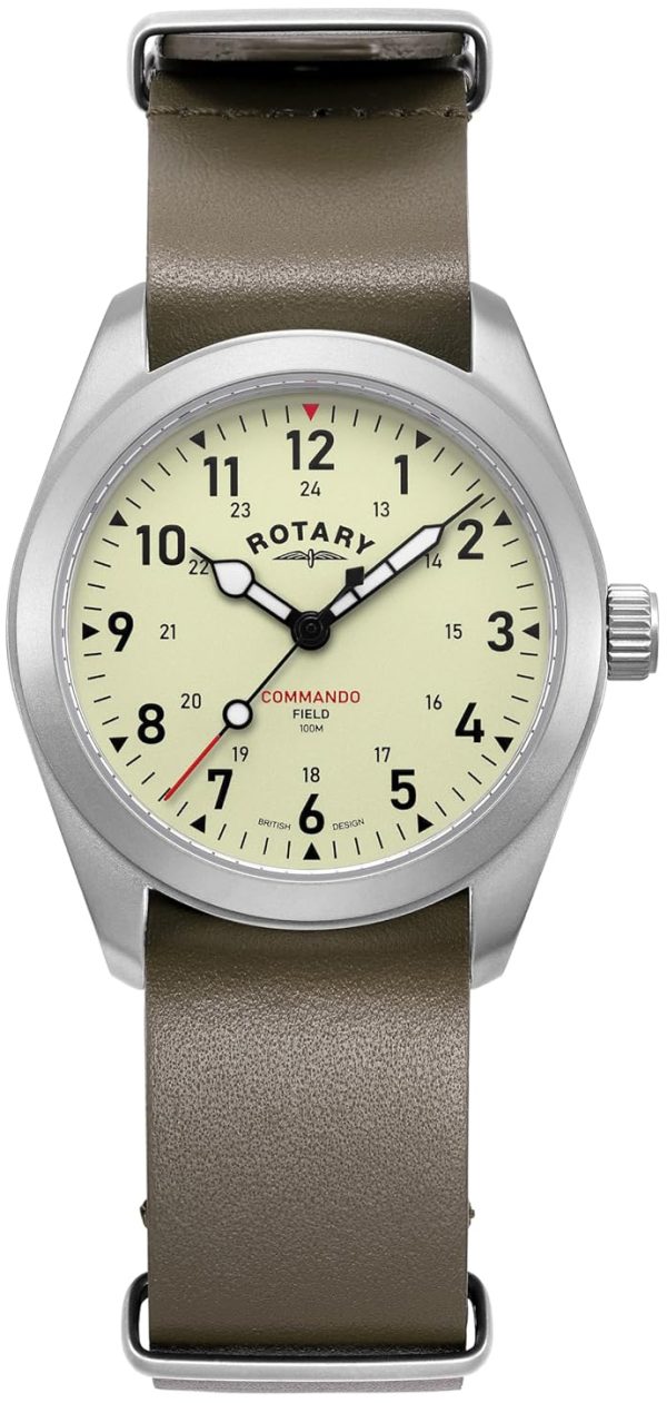 rotary gs05535/31 commando antikvit/läder ø37 mm