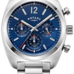 rotary herrklocka gb05485/05 avenger blå/stål ø40 mm