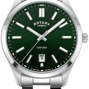 Rotary Herrklocka GB05520/24 Contemporary Grön/Stål Ø40 mm