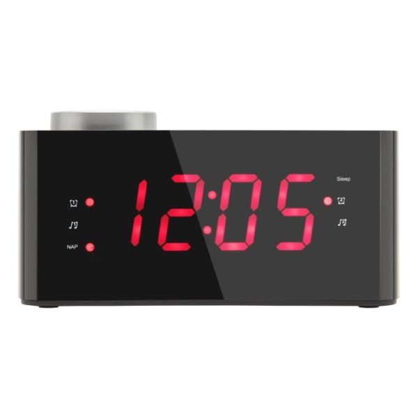 rubicson projektorklocka med alarm och fm-radio