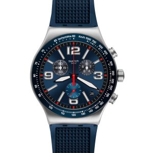 SWATCH Blue Grid 43mm