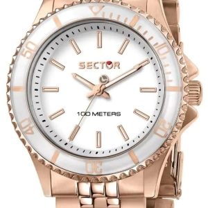 Sector 230 Damklocka R3253161531 Vit/Roséguldstonat stål Ø35 mm