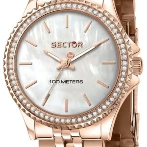 Sector 230 Damklocka R3253161537 Vit/Roséguldstonat stål Ø32 mm