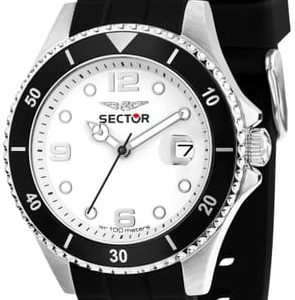 Sector 230 Herrklocka R3251161057 Vit/Gummi Ø39 mm