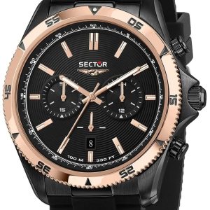 Sector 650 Herrklocka R3271631004 Svart/Gummi Ø45 mm