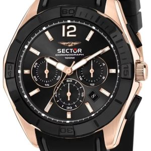 Sector 790 Herrklocka R3271636001 Svart/Gummi Ø42 mm