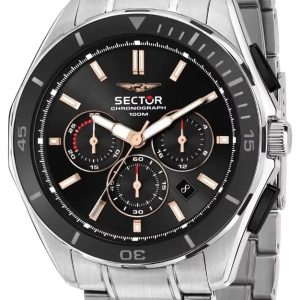 Sector 790 Herrklocka R3273636001 Svart/Stål Ø42 mm