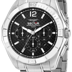 Sector 790 Herrklocka R3273636003 Svart/Stål Ø42 mm