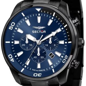 Sector Herrklocka R3273602016 Oversize Blå/Stål Ø48 mm