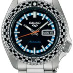 seiko 5 herrklocka srpk67k1 svart/stål ø42.5 mm