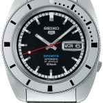 seiko 5 herrklocka srpl05k1 svart/stål ø38.5 mm