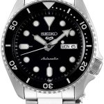 seiko 5 sports herrklocka srpd55k1 svart/stål ø43 mm