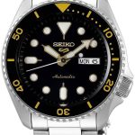 seiko 5 sports herrklocka srpd57k1 svart/stål ø43 mm